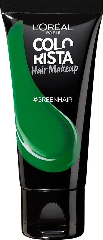 Packshot Colorazione capelli temporanea Colorista Hair Makeup Green