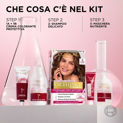 Colorazione Excellence Cool Creme Pack Testo 5 11
