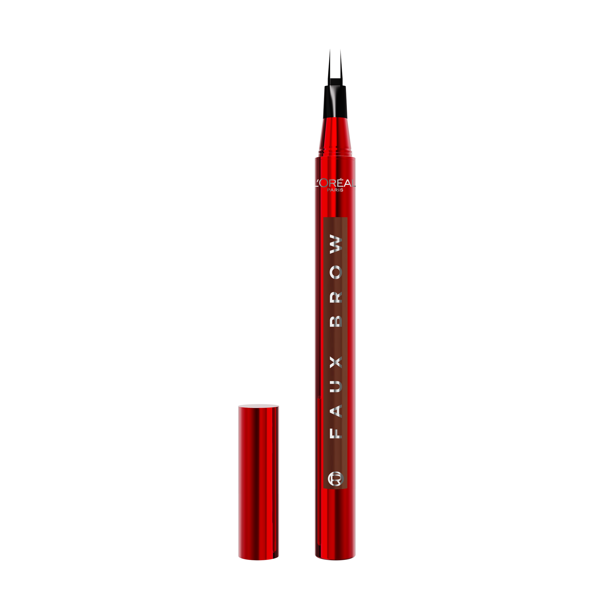 2024 OAP Makeup FAUX BROW Opened Pack Front LIGHT BRUNETTE