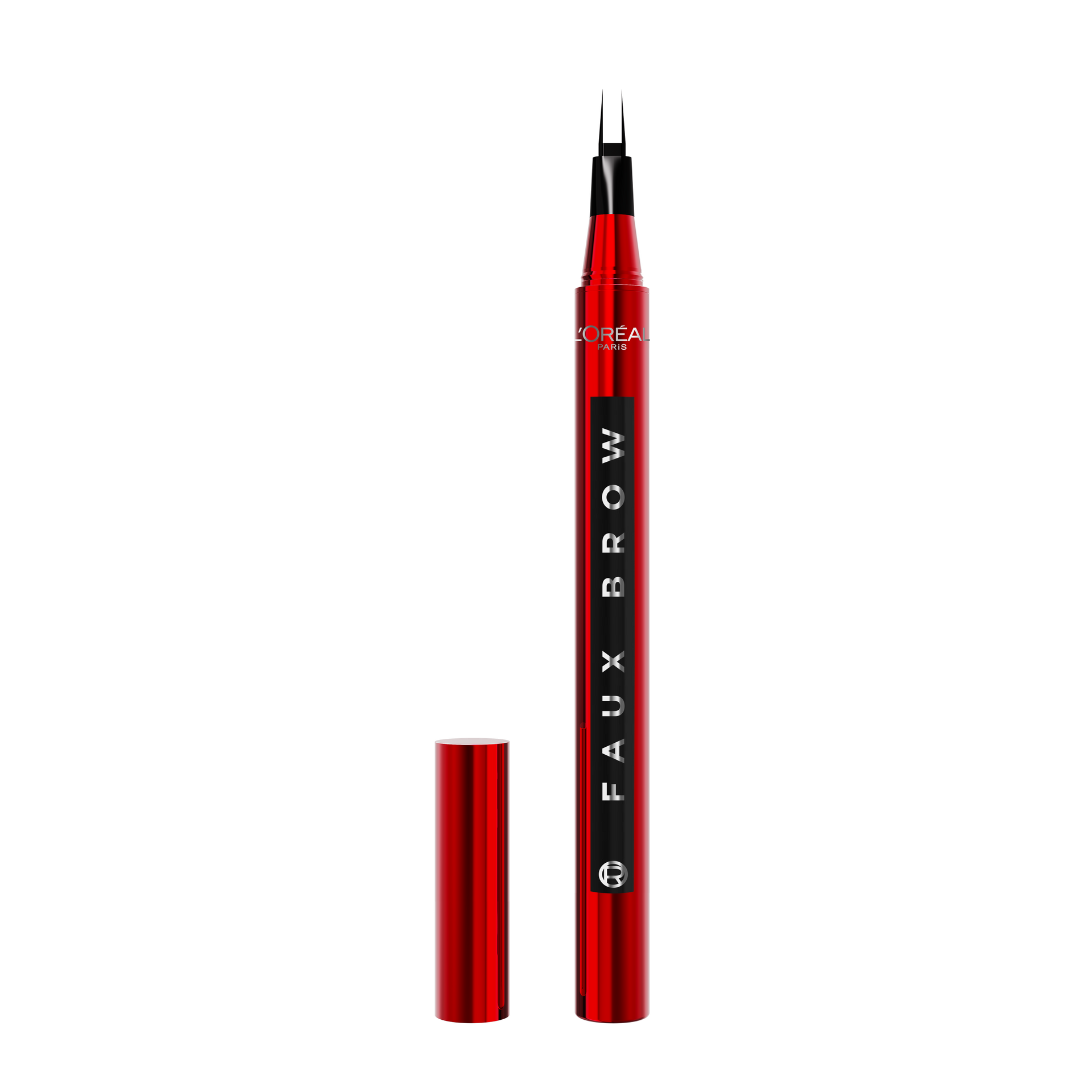 2024 OAP Makeup FAUX BROW Opened Pack Front SOFT BLACK