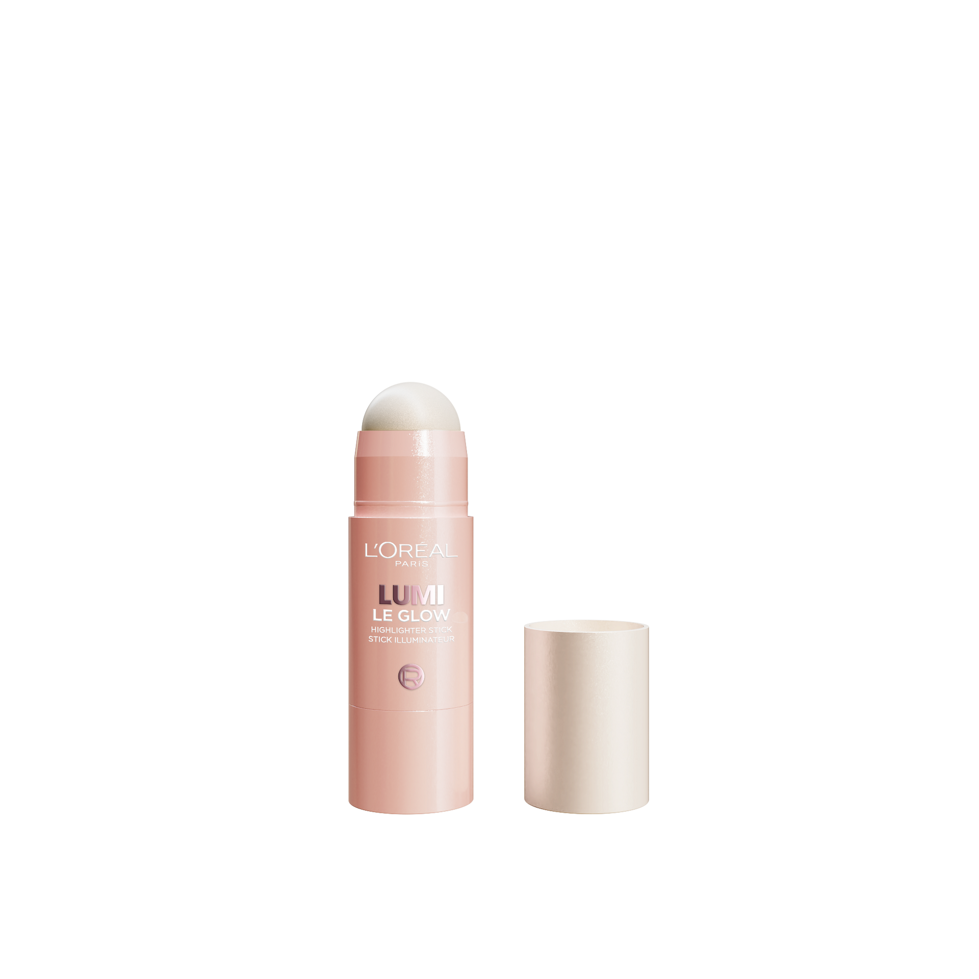 2024 OAP Makeup LUMI LeHighlighterStick 630 Glowy Creme Chic Opened Pack Back