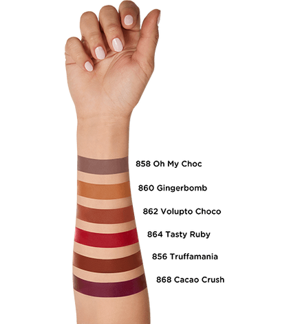 Tinta labbra Infaillible Les Chocolats 858 Oh My Choc Campione Braccio