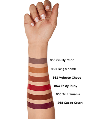 Tinta labbra Infaillible Les Chocolats 868 Cocoa Rush Campione Braccio