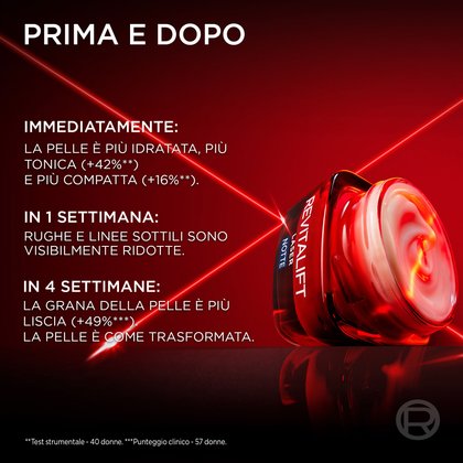 Crema-maschera anti-eta notte Revitalift Laser X3 Barattolo aperto