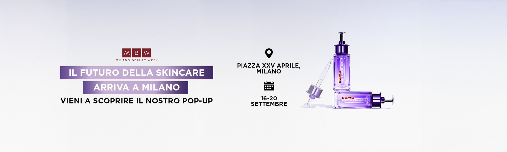 266180 LOI SKIN PDRN Evento Pop UP Banner HEADER Desktop 2000X600 V1T1